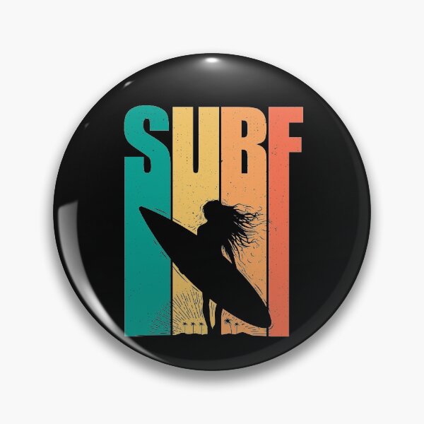 Item preview, Retro Surfing Design Women Surf designed and sold by Vasyl  Chernovol.