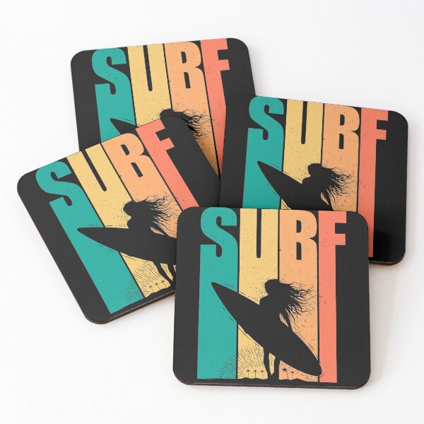 Item preview, Retro Surfing Design Women Surf designed and sold by Vasyl  Chernovol.