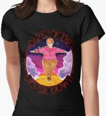 Barb Queen of The Upside Down Stranger Things Black Outline Women's Fitted T-Shirt