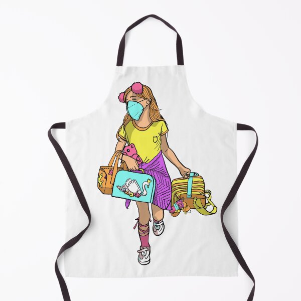 Item preview, Stylish kwai girl with mask, bags and dolls. designed and sold by GreissDesign.