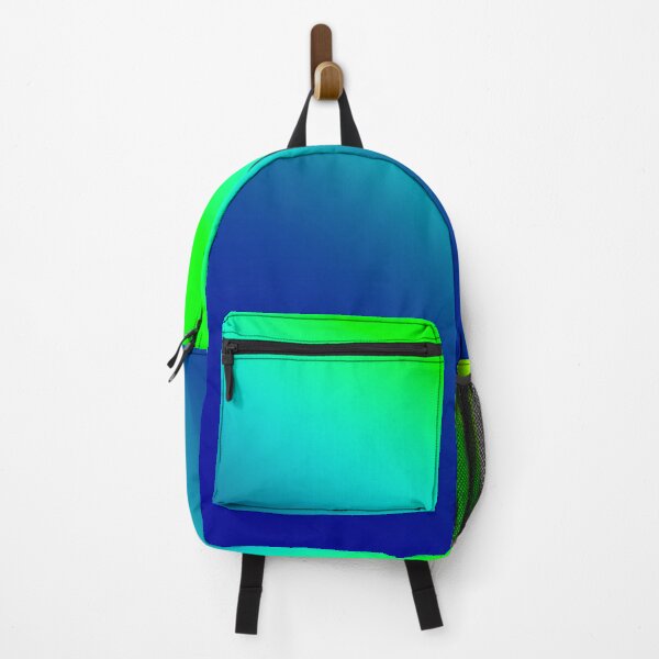 Green and 2025 blue backpack