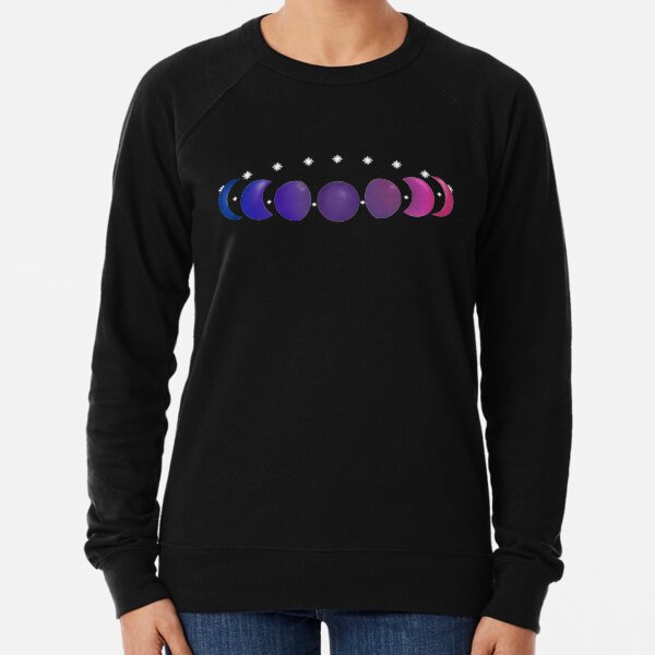 Not Just a Phase Bisexual Pride without Text Lightweight Sweatshirt