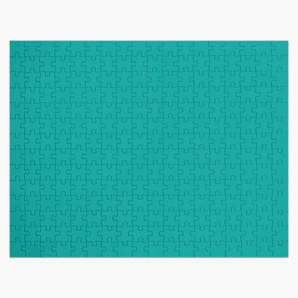 Teal | Teal Green | Solid Color | Jigsaw Puzzle