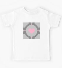 Portal Companion Cube Minimalistic Kids Tee