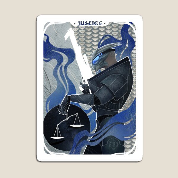 Item preview, Garrus Vakarian Justice Tarot designed and sold by SavBakk.