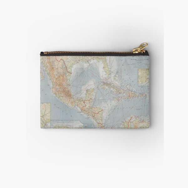 Item preview, Old Caribbean Map (1922) Vintage West Indies Atlas designed and sold by BravuraMedia.