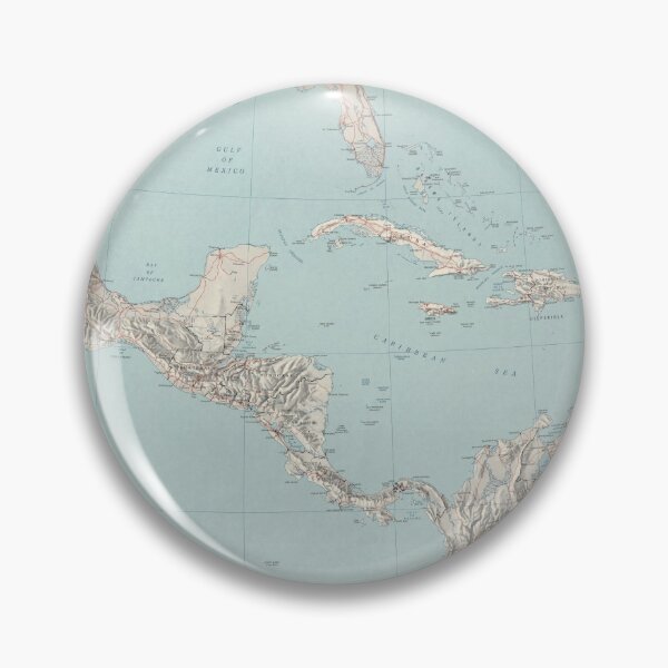 Item preview, Old Caribbean Map (1961) Vintage West Indies Atlas designed and sold by BravuraMedia.