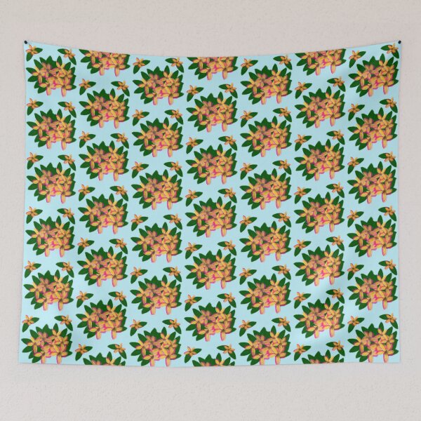 Item preview, Yellow Frangipani flower pattern  designed and sold by FamilyCurios.
