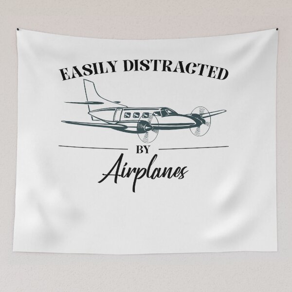 Item preview, Easily Distracted By Airplanes Classic  designed and sold by Saharan12.