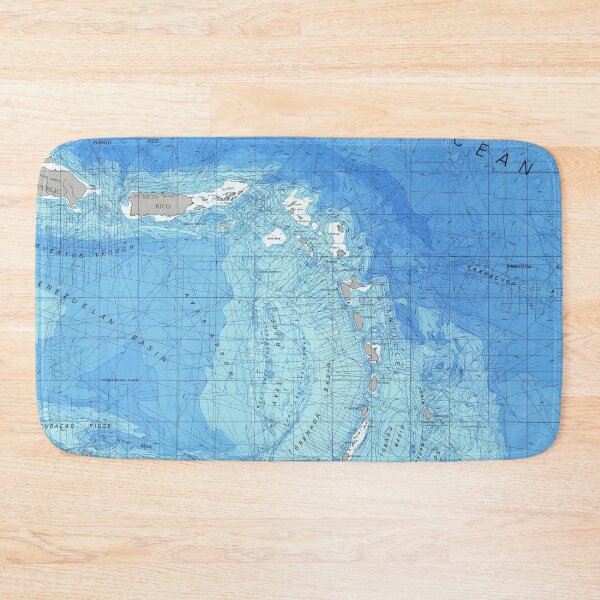 Item preview, Caribbean Map (1981) Vintage West Indies Atlas designed and sold by BravuraMedia.