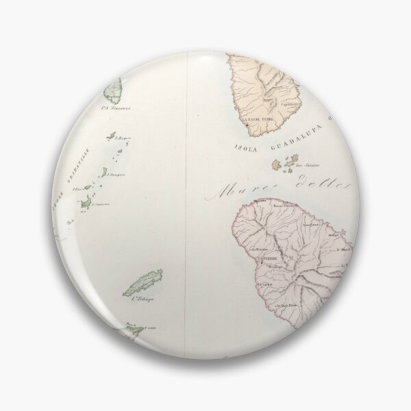 Item preview, Old Caribbean Map (1859) Vintage West Indies Islands Atlas designed and sold by BravuraMedia.