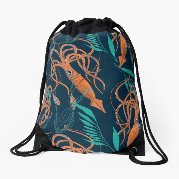 Giant Squid! Drawstring Bag