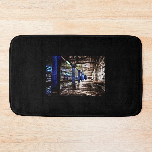 Item preview, Empty Grungy Blueline Subway Station Boston MBTA designed and sold by Stephen Orsillo.