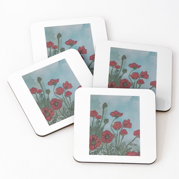 Item preview, Amapolas rojas designed and sold by Angela Kann Art.