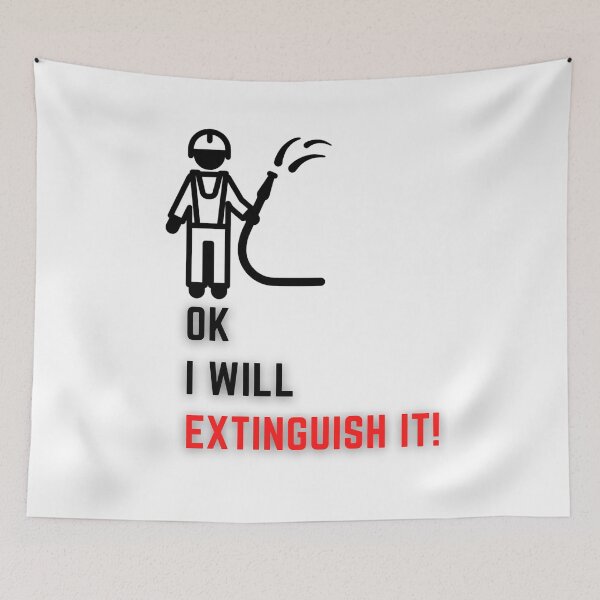 Item preview, OK I will extinguish it! T-Shirt Firefighters lovers Men gift Women gift Dad gift Mom gift designed and sold by InnovantDesigns.