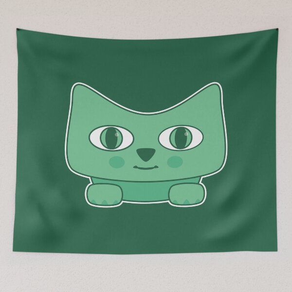 Item preview, Cute Shamrock Green Cat designed and sold by Alec Buchan.