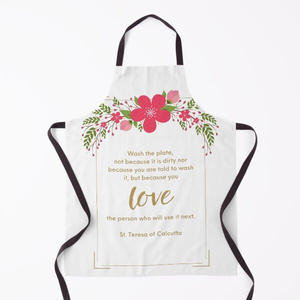 Item preview, Saint Mother Teresa of Calcutta Wash the Plate Quote Catholic Artwork designed and sold by catholic-prints.