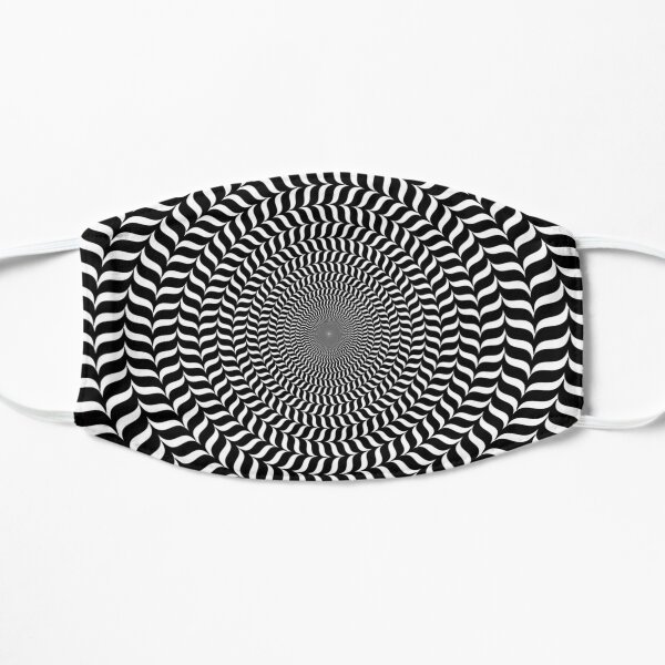 Psychedelic Hypnotic Visual Illusion Flat Mask
