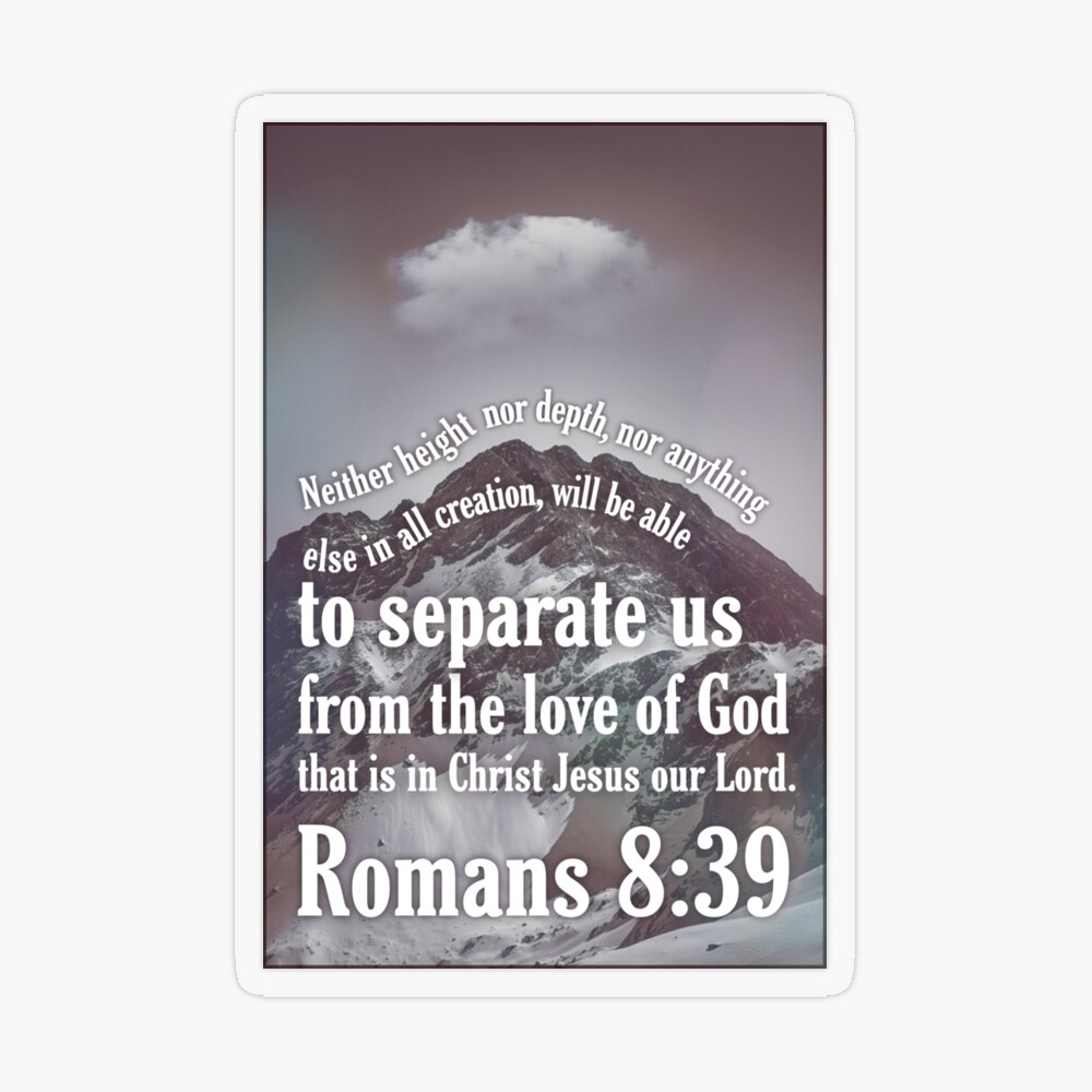Romans 8:39 Inspirational Image