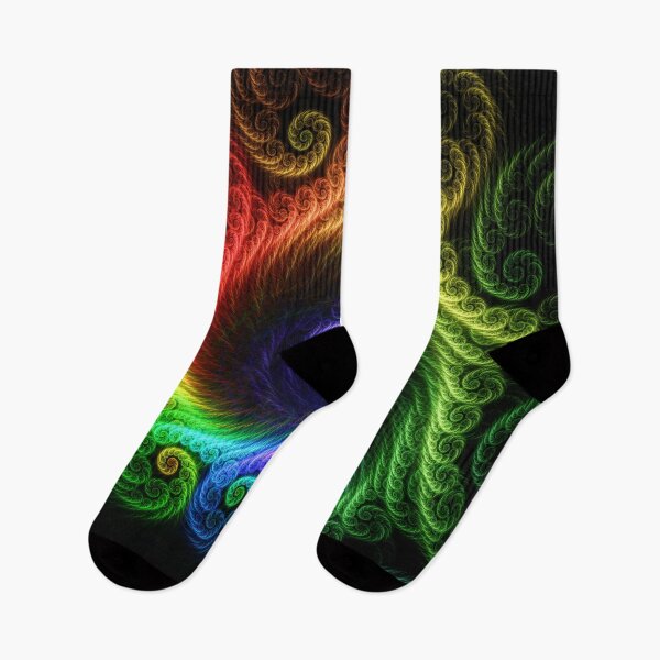 Item preview, Beautiful Abstract Pattern Of Colored Smooth Lines On A Black Background designed and sold by tatkhagata.