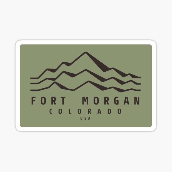 Item preview, Fort Morgan, Colorado Mountain Green designed and sold by I-Was-There.