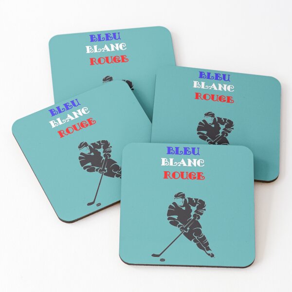Item preview, Blue, white, red, hockey player designed and sold by Karine Dupras.