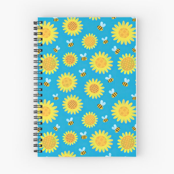 Item preview, Sunflower Pattern with Cute Bees, Sunflower Seamless Pattern, Sunflower Pattern Design designed and sold by graphic-genie.