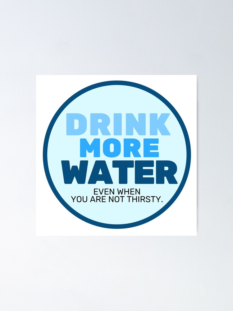 Cute Drinking Water Reminder Label Potable Bottle Tag Sticker for Sale by  GSquaredDesigns