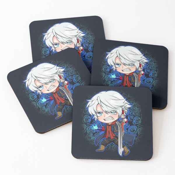 Item preview, Chibi DMC4 Nero with Red Queen and Roses designed and sold by Maddie Doodles.