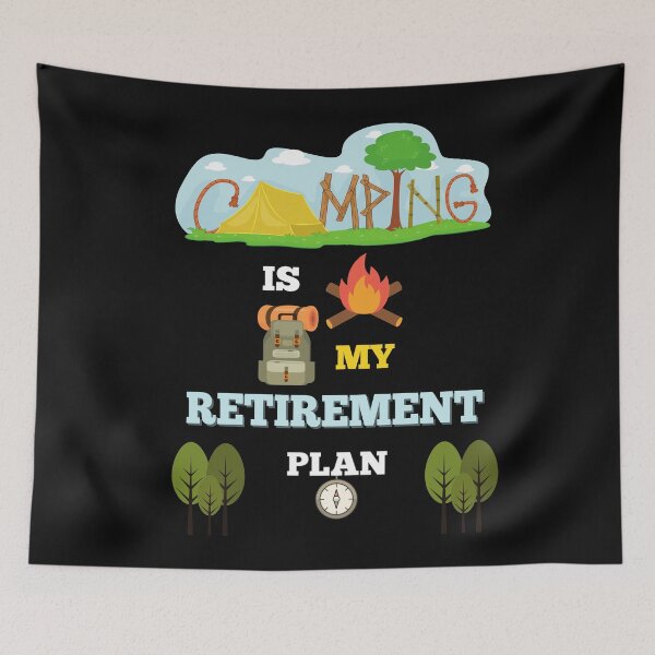 Item preview, Camping is my Retirement Plan Essential T-Shirt designed and sold by kstrafen.