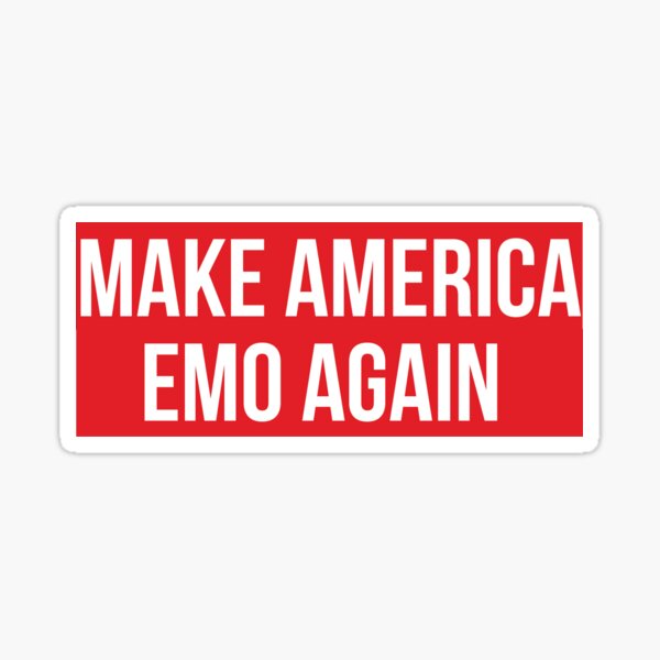 make america emo again Sticker