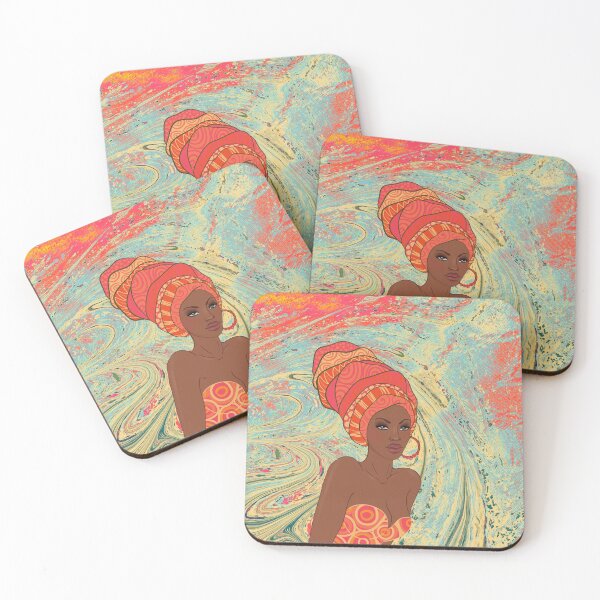 Item preview, Orange Abstract African Aesthetic  designed and sold by LaceRenee.