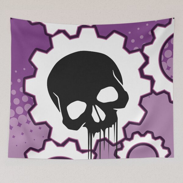 Item preview, A Clockwork Skull in Purple designed and sold by iscaStudioArt.