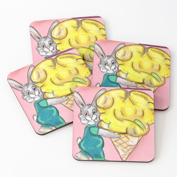 Item preview, Icecream Shop Bunny designed and sold by YollieBeeArt.