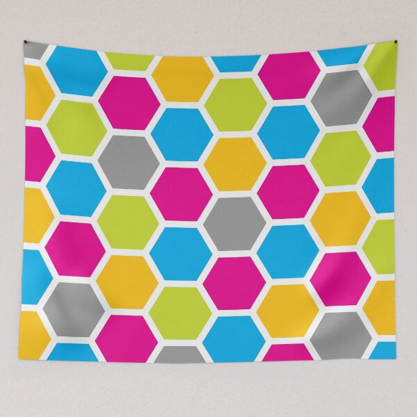 Item preview, Colorful Hexagons designed and sold by TheGalaxyKat.