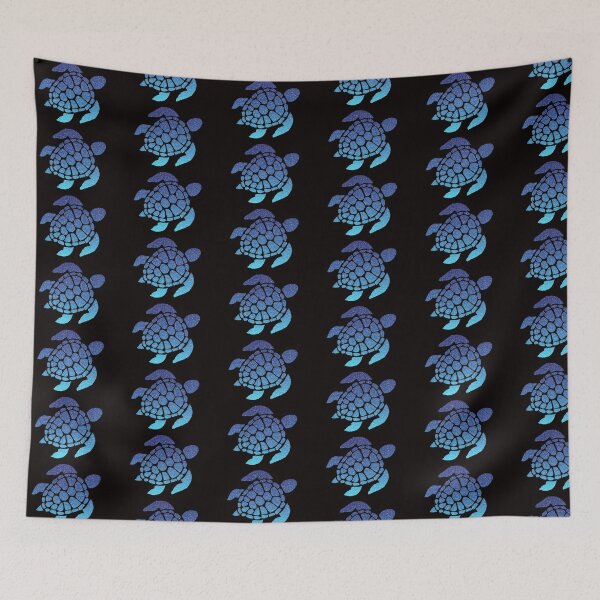 Item preview, Blue Ombre Faux Glitter Turtle designed and sold by Felicity-K.