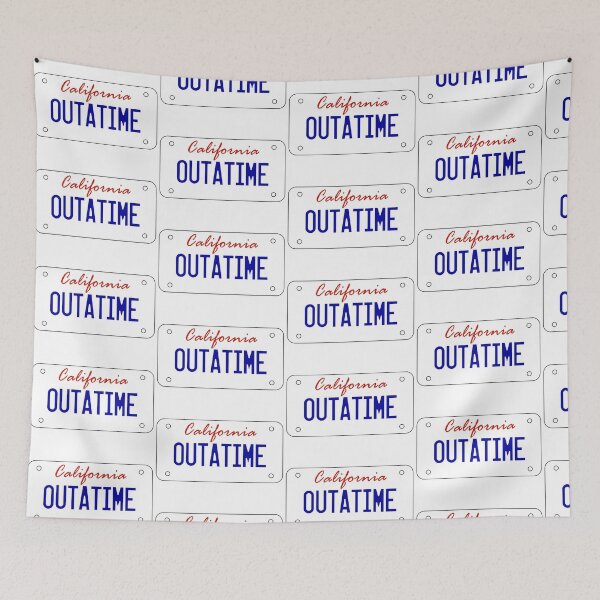 Item preview, OUTATIME - licesnse plate designed and sold by Mousetails.
