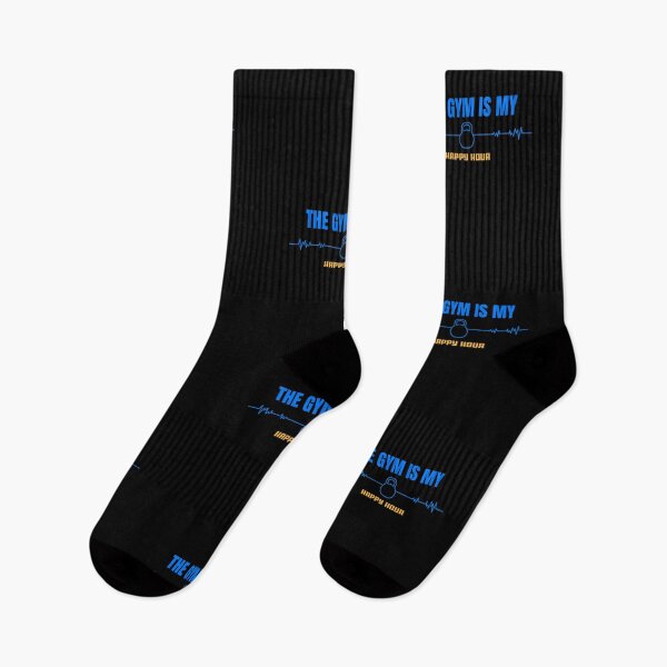 Item preview, The Gym Is My Happy Hour Black - Funny Gym designed and sold by GymWearDepot.
