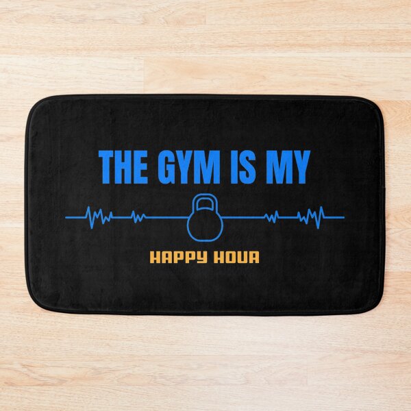 Item preview, The Gym Is My Happy Hour Black - Funny Gym designed and sold by GymWearDepot.