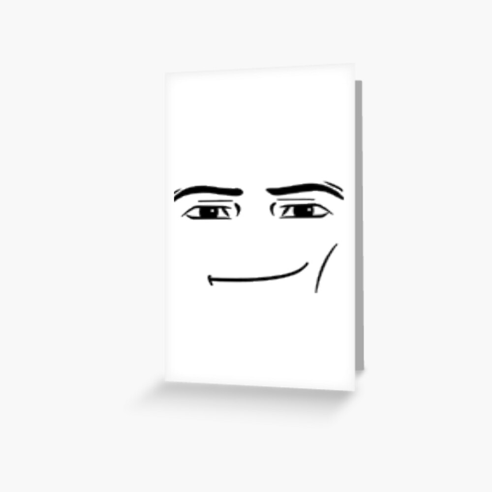 Roblox Man Face Postcard for Sale by rbopone