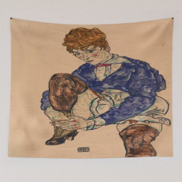 Item preview, Egon schiele - Seated Woman designed and sold by Vivanne-art.