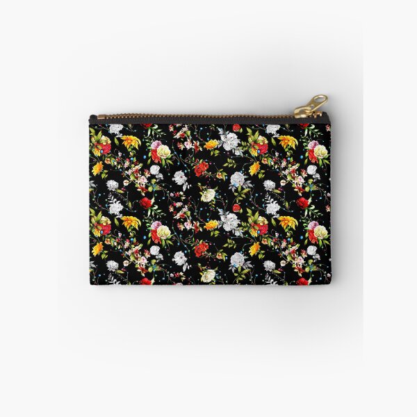 Item preview, Sunflower Pattern with roses, rosemary and leaves on black, Sunflower Seamless Pattern, Sunflower Pattern Design designed and sold by graphic-genie.
