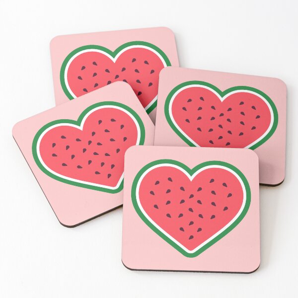 Item preview, Heart Watermelon | Pink BG designed and sold by ClaudiaGrosso.