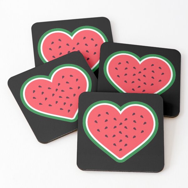 Item preview, Heart Watermelon | Black BG designed and sold by ClaudiaGrosso.