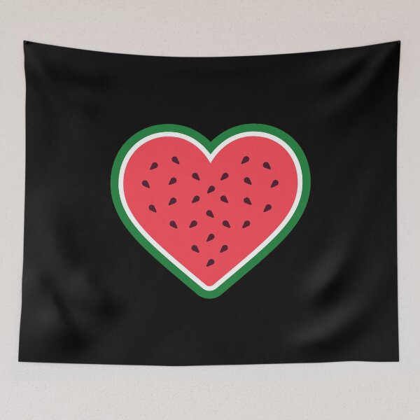 Item preview, Heart Watermelon | Black BG designed and sold by ClaudiaGrosso.