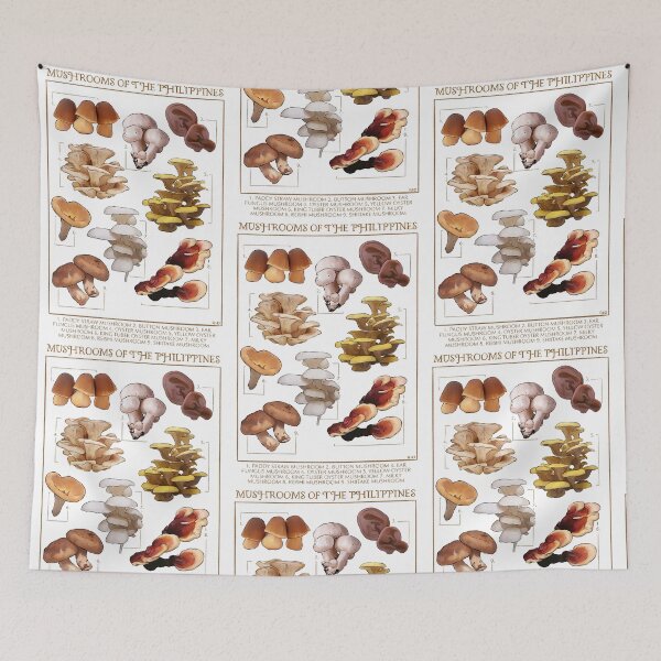 Item preview, Mushrooms of the Philippines designs designed and sold by riobot.