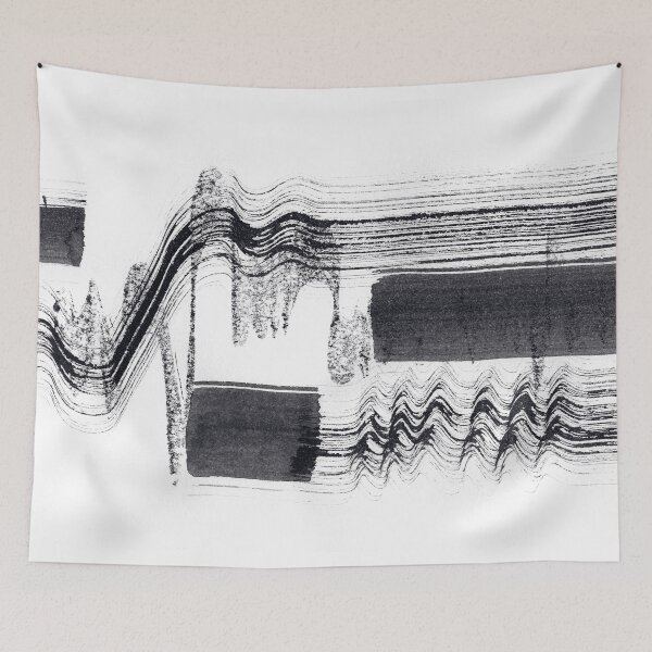 Item preview, ink explorations (122) - abstract black india ink painting designed and sold by expl-rations.