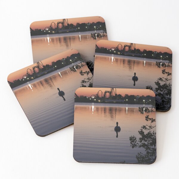 Item preview, The Sunset Swan Silhouette designed and sold by MarkGoughImages.