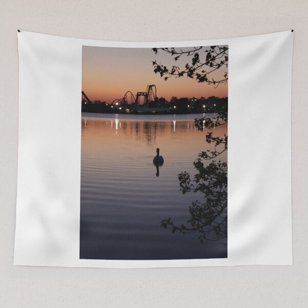 Item preview, The Sunset Swan Silhouette designed and sold by MarkGoughImages.