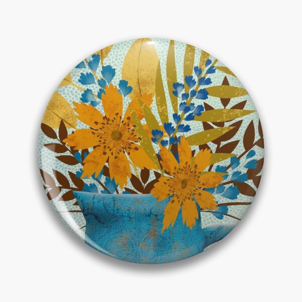 Item preview, Autumn Blues Floral designed and sold by Ornate Flair.